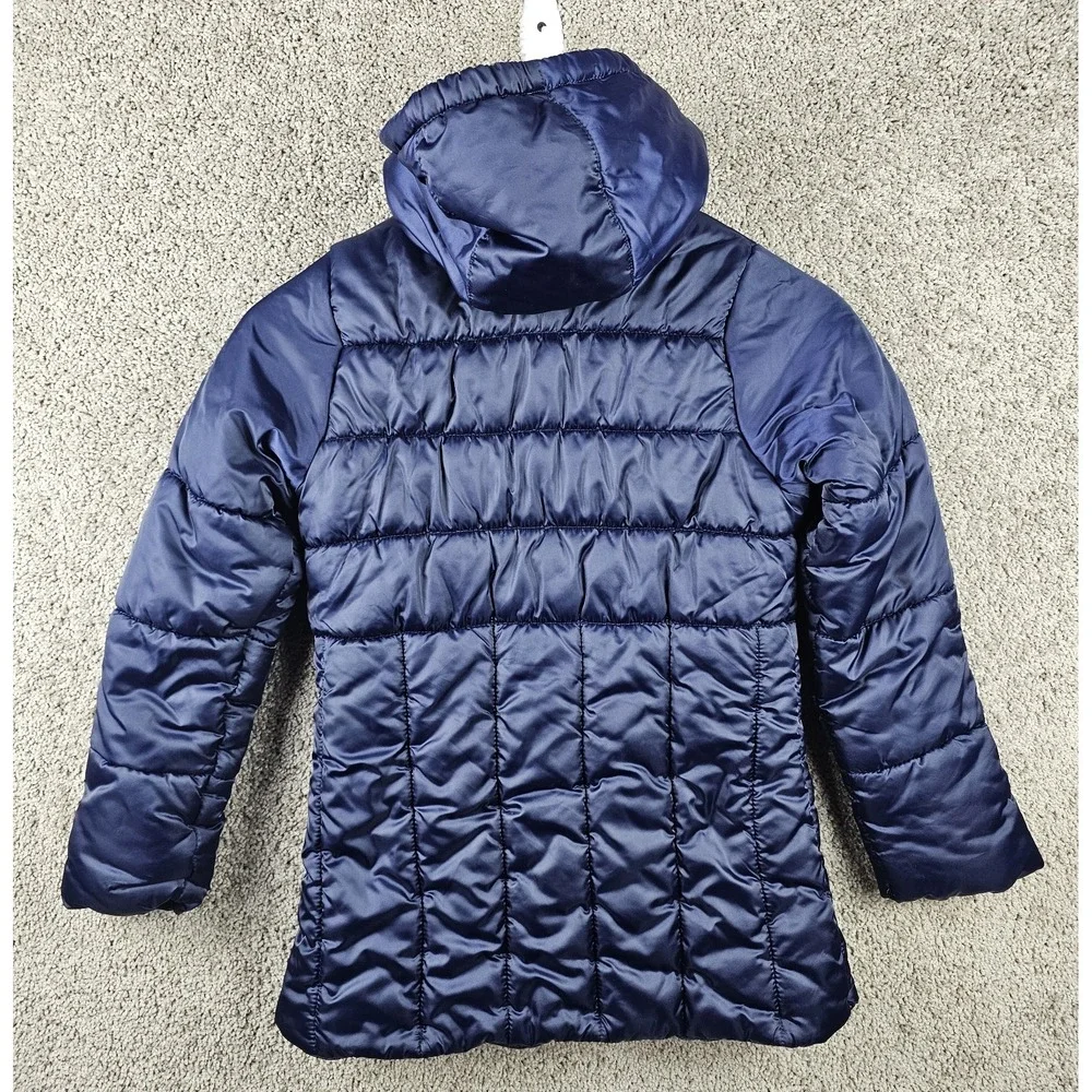 Oshkosh B'gosh Navy Blue Quilted Stylish‎ Puffer Long Jacket Size 12